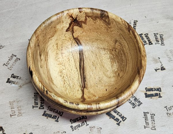 New Old English Spalted Beech bowl - Image 2