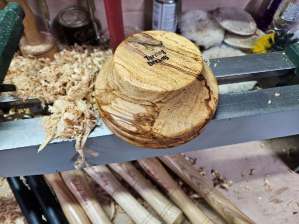 New Old English Spalted Beech bowl - Image 3