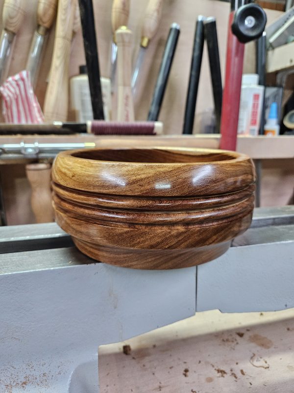 Rare Kiaat Muninga wooden bowl - Image 4