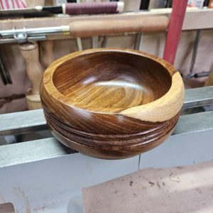 Rare Kiaat Muninga wooden bowl
