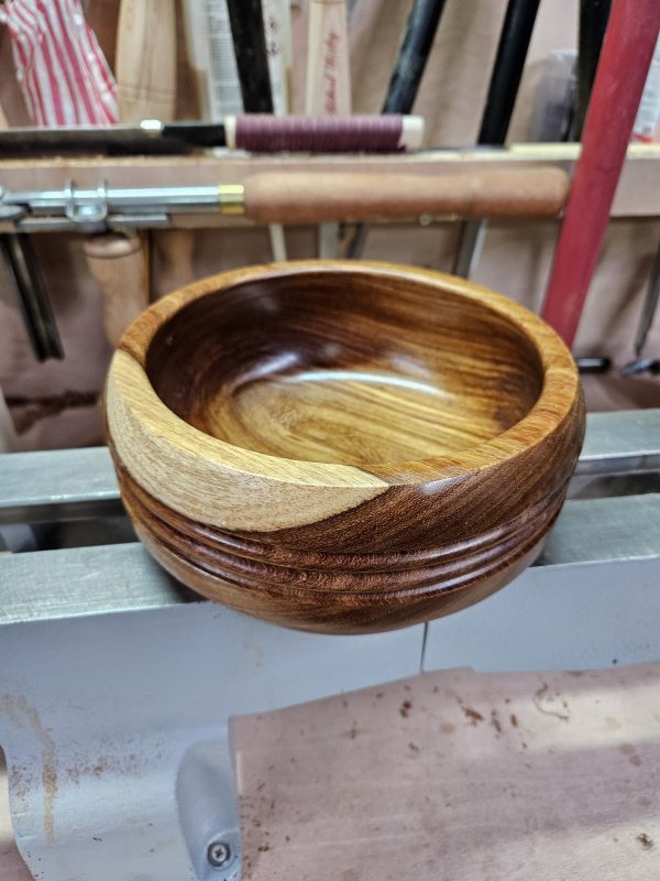 Rare Kiaat Muninga wooden bowl - Image 2