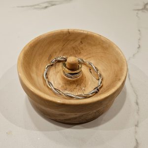 Jewellery Dish made from Spalted Poplar