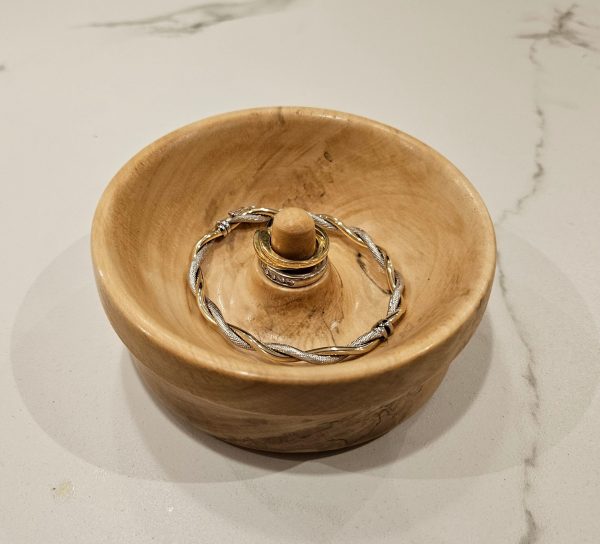 Jewellery Dish made from Spalted Poplar