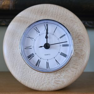 Sycamore Desk or Mantel clock