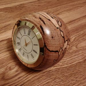 Spalted Beech Ball clocks, Various faces available...
