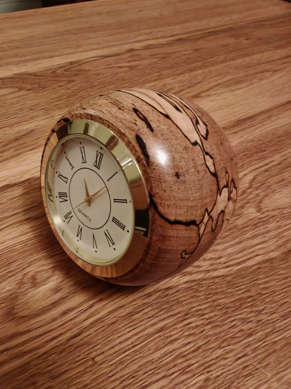 Spalted Beech Ball clocks, Various faces available...