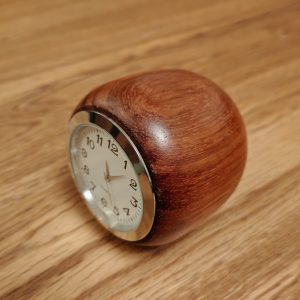 Padauk Ball clocks, Various faces available..