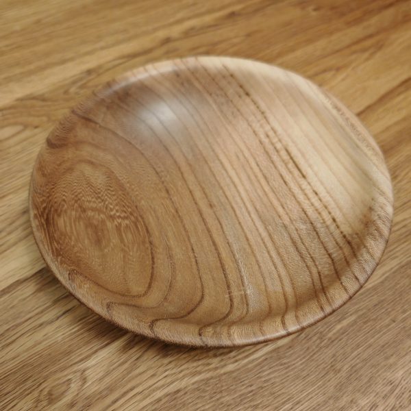 Large Two Tone Elm Wood Bowl