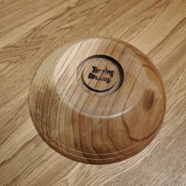 Large Two Tone Elm Wood Bowl - Image 4