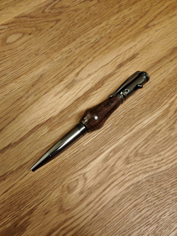 Unique handmade pen made from 1000+ year old bog oak wood