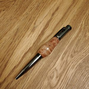 Unique handmade pen made from Brown Malee Burl