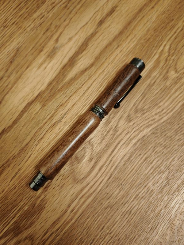 Unique handmade pen made from 1000+ year old bog Oak - Image 2