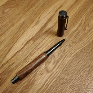 Unique handmade pen made from 1000+ year old bog Oak