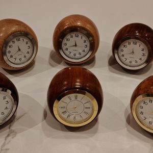 Unique Handmade Ball clocks! Various woods and faces available...