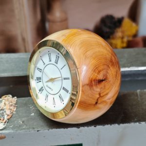 Yew Wood Ball clocks, Various faces available...
